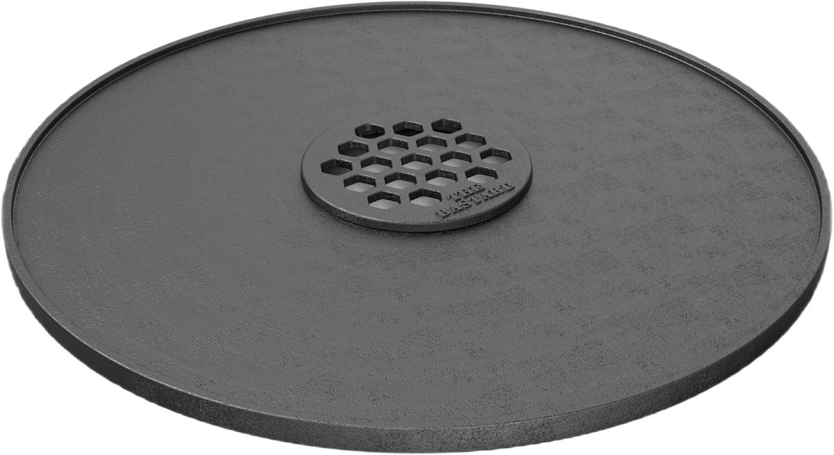 Plancha grillplaat Large - gietijzer - perfect voor barbecue en grillen - SnelShoppen