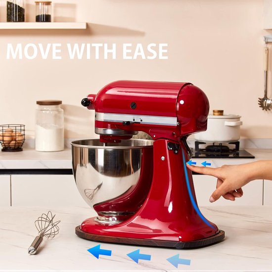 Mixer Slider Bamboe - Keukenmachine Mat - Keuken Organiseren - Makkelijk Verplaatsbaar - 4.5-5 Qt - Natuurlijk — afbeelding 3