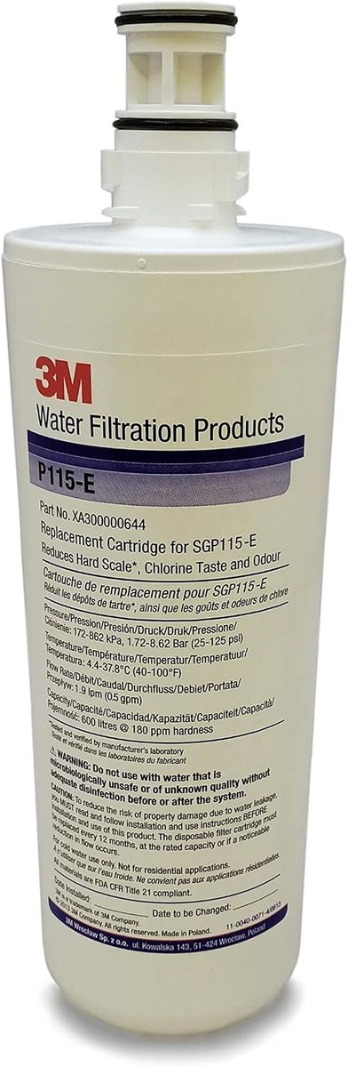 Waterfilter 3M ScaleGard Pro SGP115-E - 600 liter capaciteit - Vermindert chloor en geur - SnelShoppen