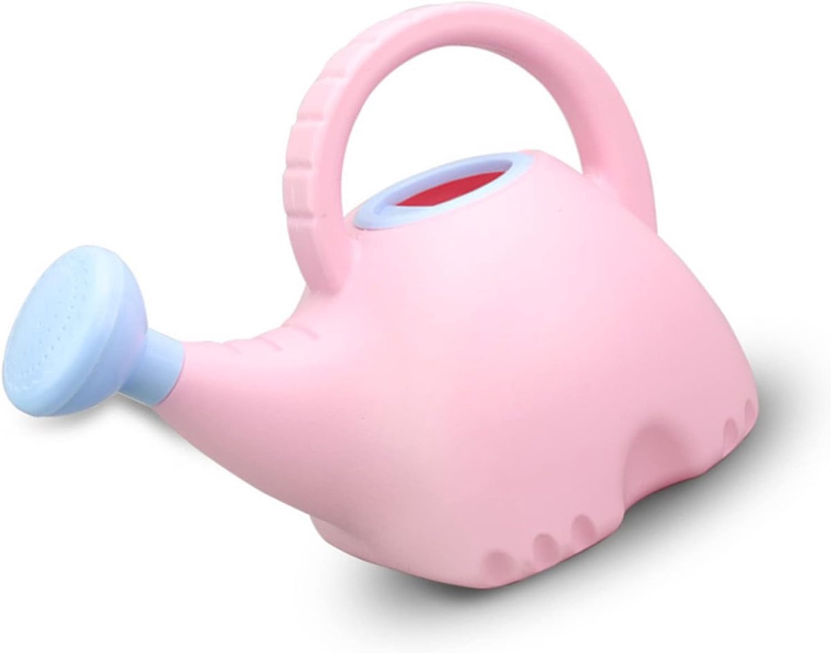 Gieter voor Kinderen, Kunststof met een Inhoud van 1,5 Liter, Schattige Olifantvorm voor Kinderen Bij Tuinactiviteiten (PINK)