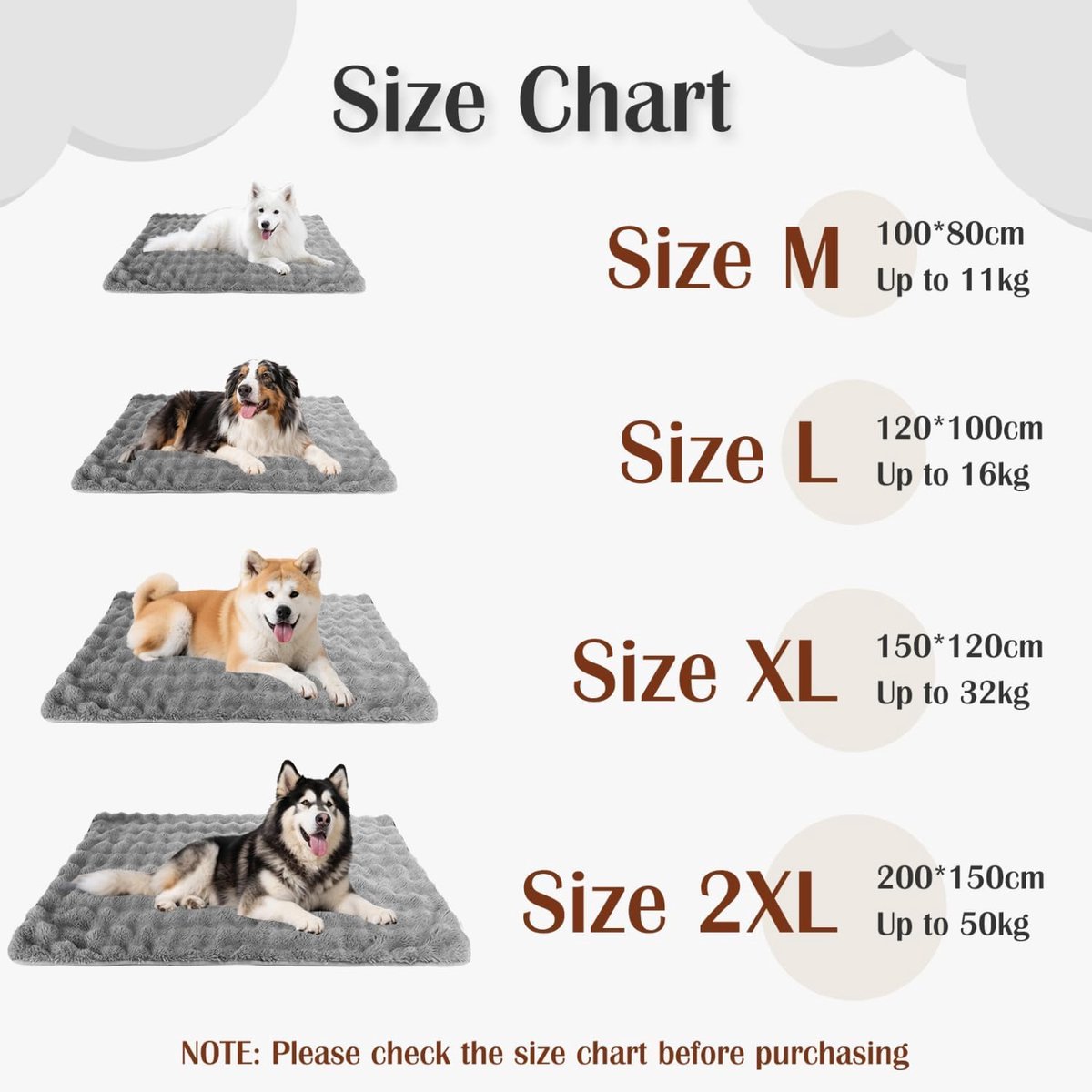 Waterdichte Hondendeken, Zachte Pluchen Deken voor Honden en Katten, L 120 x 100 cm, Reversibel, Wasbaar, Anti-lek Bescherming voor Bank en Bed, Grijs