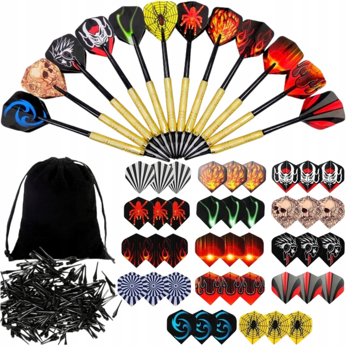 Dart Set: 12 Pijlen, 100 Flights & 42 Vleugels