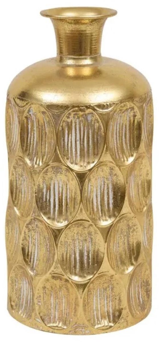 Atmosphera vaas Dubai - goud - D18 x H41 cm - metaal - bloemenvaas - stelen - siertakken