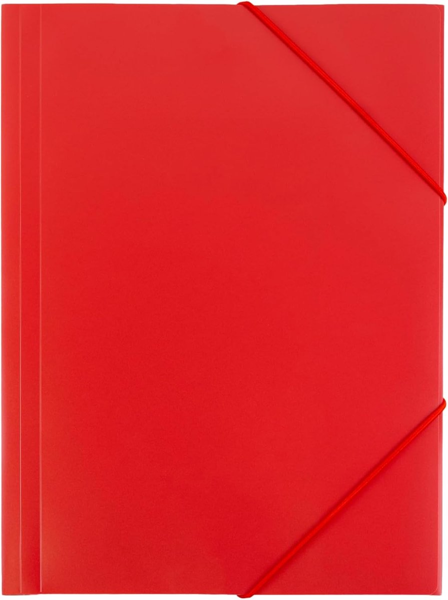 Documentenmap A4 - Rood - 100% recyclebaar - Efficiënte opslag voor kantoor en school - ShopVlot