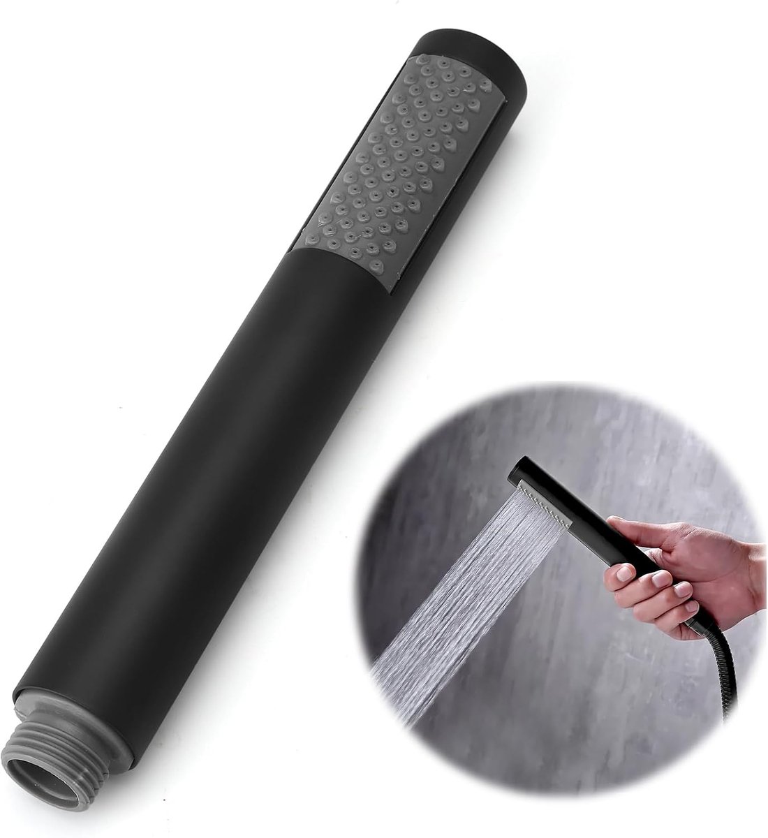 Handdouche 304 RVS - Zwart Mat - 67 Antikalk Douchesproeiers - Waterbesparend - ShopVlot