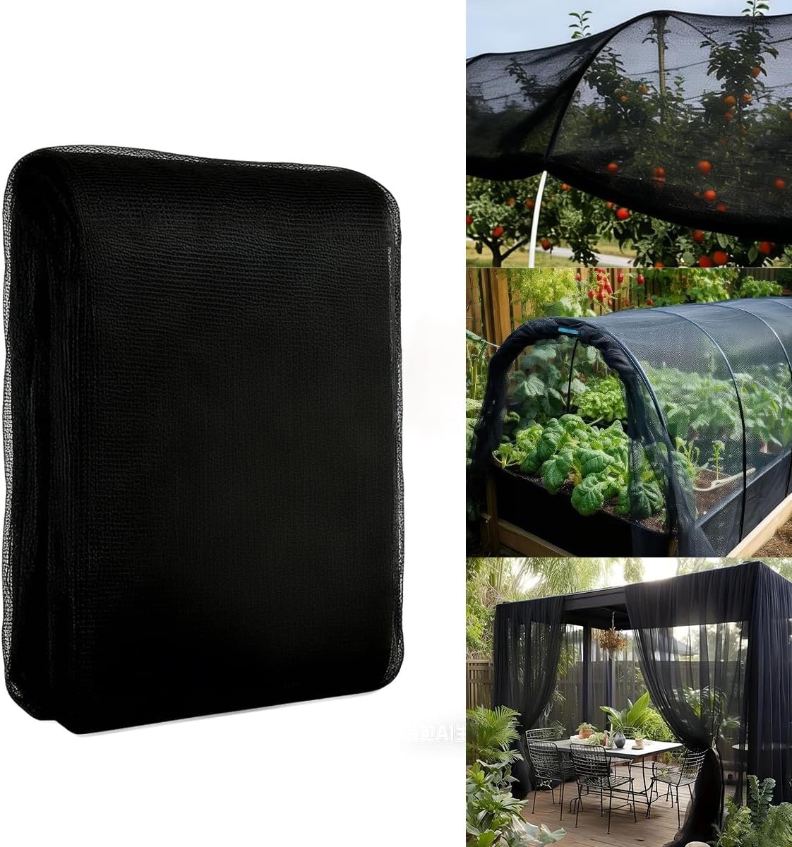 Buiten insectennet 6 m x 2.4 m - Fijnmazig - Bescherming tegen insecten en vogels - Ideaal voor tuin en planten - ShopVlot