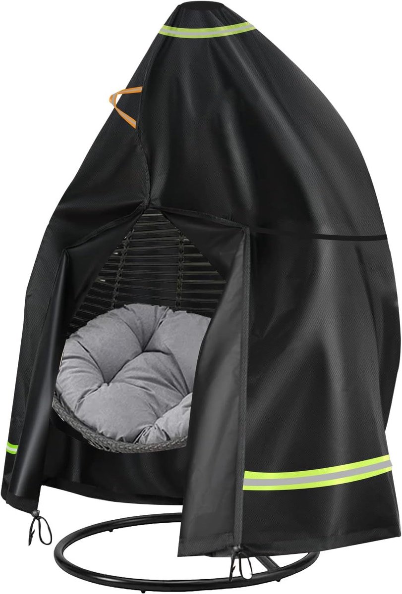Hanging Egg Chair Cover 190x115cm - 420D Oxford - Waterproof en UV-bestendig - Bescherming voor buiten - ShopVlot