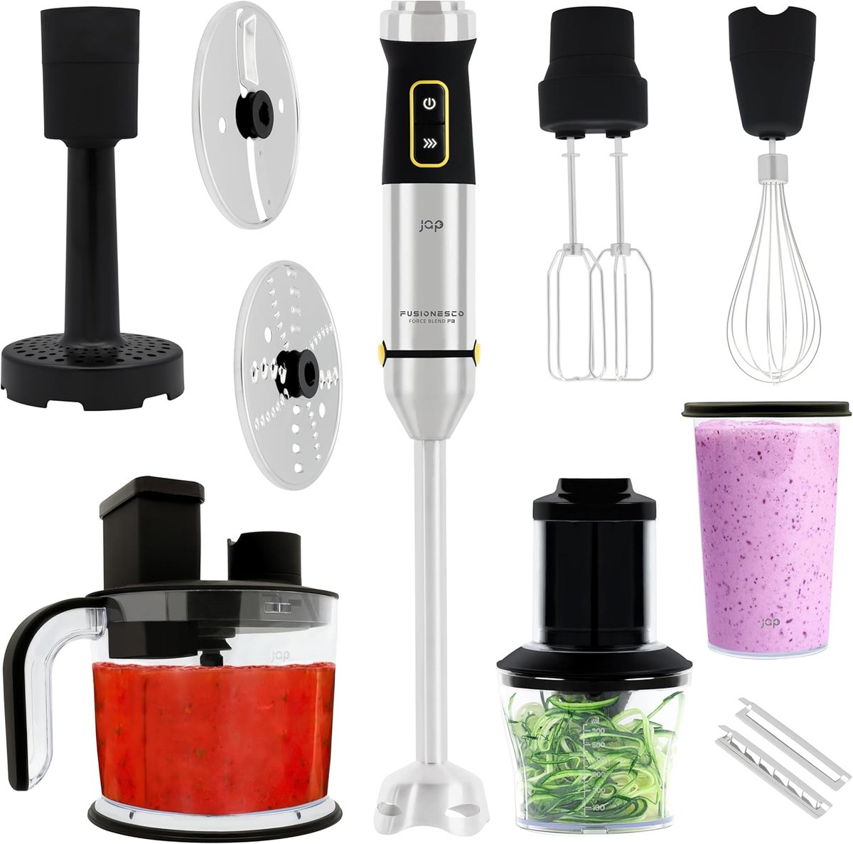 Handblender Set F3-1500W - RVS - Extra lange mengbuis - Maak romige puree - ShopVlot