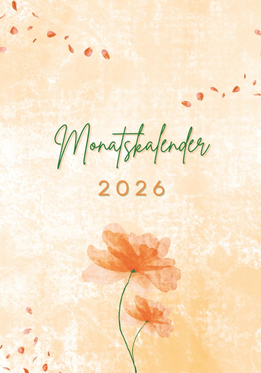 Monatskalender 2026 groter dan A5 - Taschenkalender met 2 pagina's per maand - Inclusief notitiewebsites - ShopVlot
