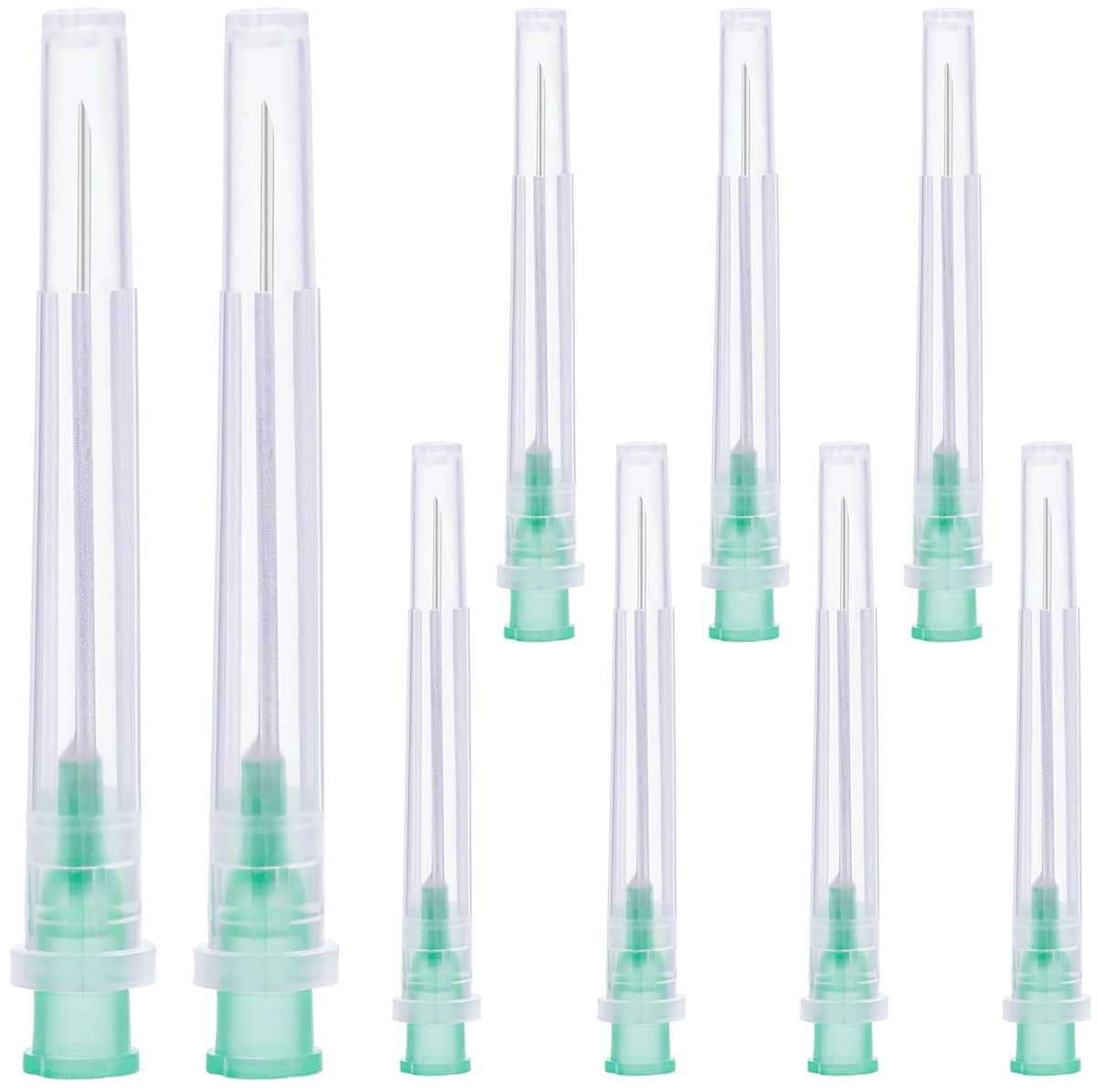 Drainpijp 21G (0.8mm x 38mm) - RVS met deksel - 100 stuks - Ideaal voor labaccessoires - ShopVlot