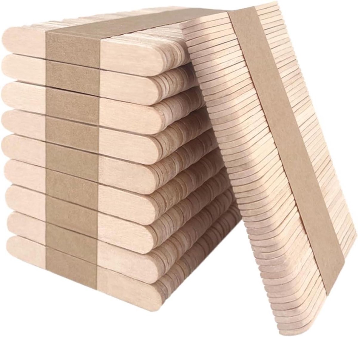 Ambachtelijke Stokjes - Ijslollystokjes Houten Stokjes - DIY Knutselen - Natuurlijk Hout - 6.4 cm - Natuurlijk