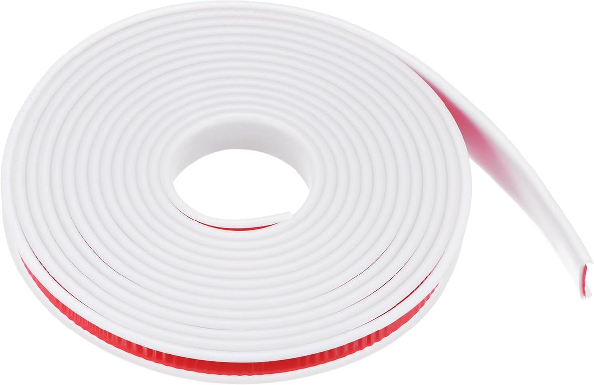 U-vorm randband 14 mm x 6 m zelfklevend TPE flexibele fineerband, zachte randbescherming voor meubels, kast, tafel, bescherming, reparatie, wit