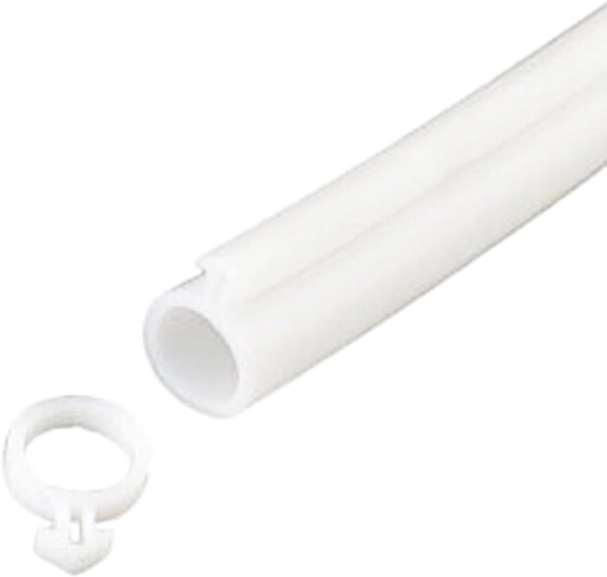 10 m rubberen deurafdichting voor ramen, kozijnen, profielen en deuren (10 mm, wit)