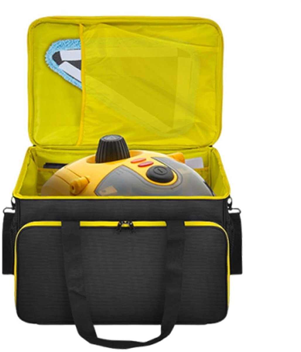 Stoomreiniger Tas - Opberg Organizer - Reinigingsapparatuur Opslag - Interne Partities - 43 x 37 x 29 cm - Zwart
