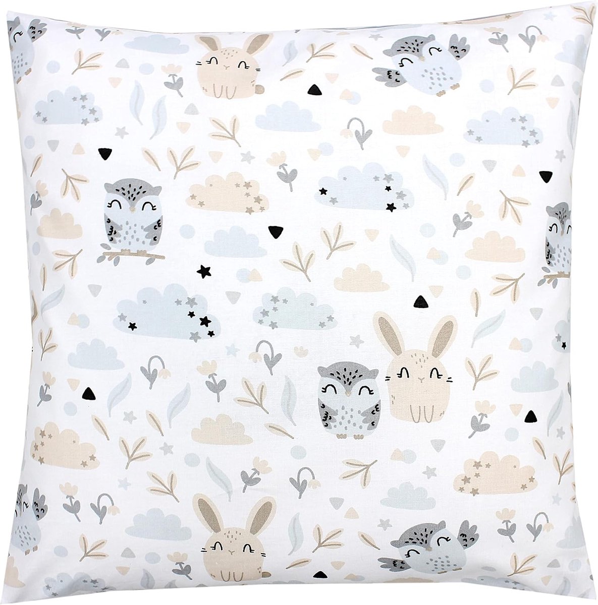 Kussenslopen voor Kinderen Decoratief met Patroon, Konijn/Uil, 40 x 60 cm