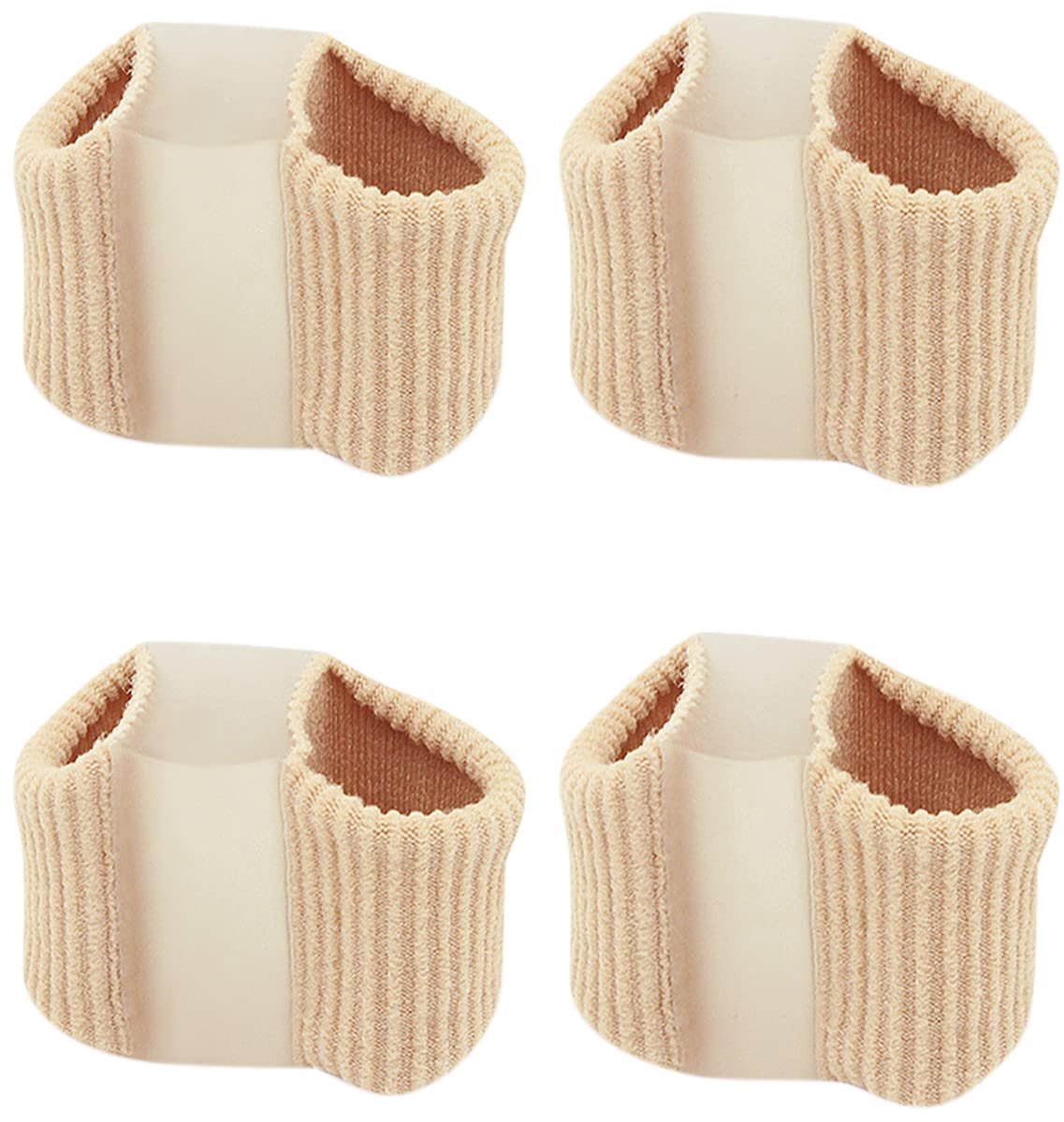 4-gaats teenorthese, teenslippers, gelvezel-teencorrectie, hallux valgus-teensplitter, dubbele gaten-teenorthese
