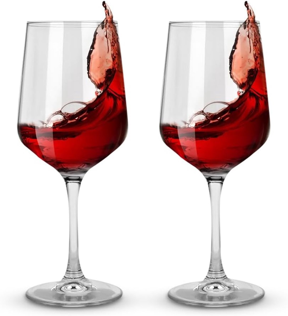 Wijnglazen wijnbekers acryl 520ML, 2 stuks groot breukveilig rode wijnglazen onbreekbaar wijnglazen cadeaus voor vrouwen vrouwelijk