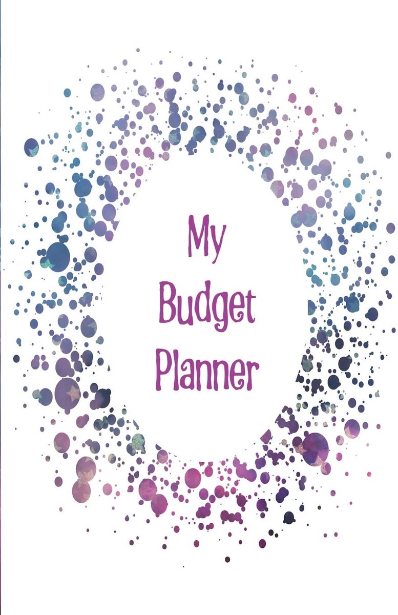 Budget Planner: The perfect planner to keep track of all your finances, work out a budget, cut down your expenses and track your savings with a Purple star design