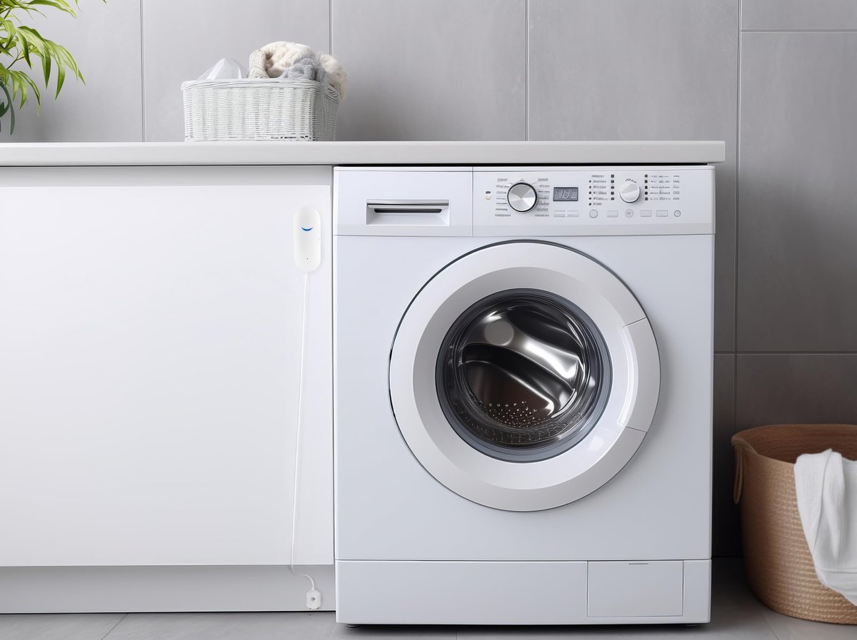 Wi-Fi-overstromingssensor - Slim en compact - Tuya Smart technologie - Betrouwbare waterdetectie - SnelShoppen