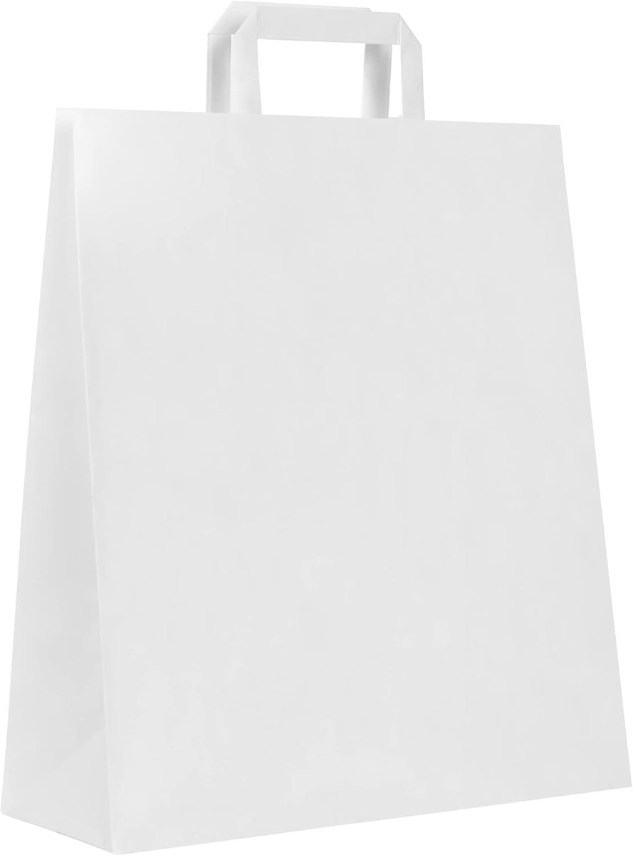 Papieren tassen 32x12x37 cm - cellulose - hoge weerstand - ideaal voor cadeauverpakkingen - SnelShoppen