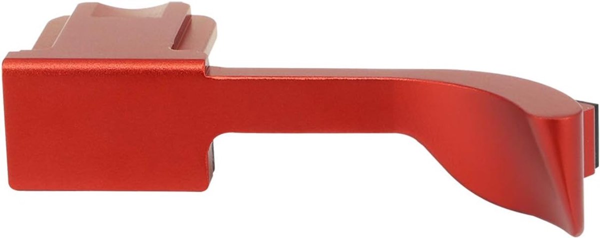 THB-QR Metal Hot Shoe Thumb Up Rest Thumbs Up Hand Grip voor Leica Q2 Camera Rood