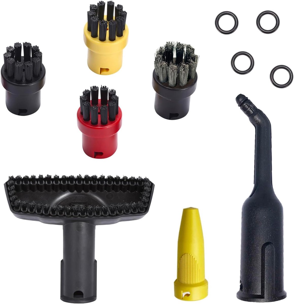 Accessoires voor stoomreiniger Kärcher Easyfix SC1 SC2 SC3 SC4 SC5 set van 4 ronde borstels grote ronde borstel mondstuk losse onderdelen