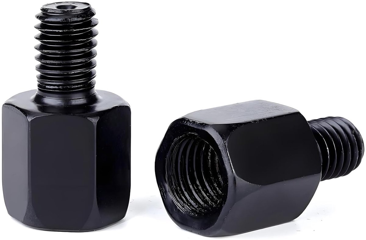 spiegel adapter M10 linkse schroefdraad naar M8 rechtse schroefdraad scooter spiegel adapter m10 naar m8 (2 stuks)