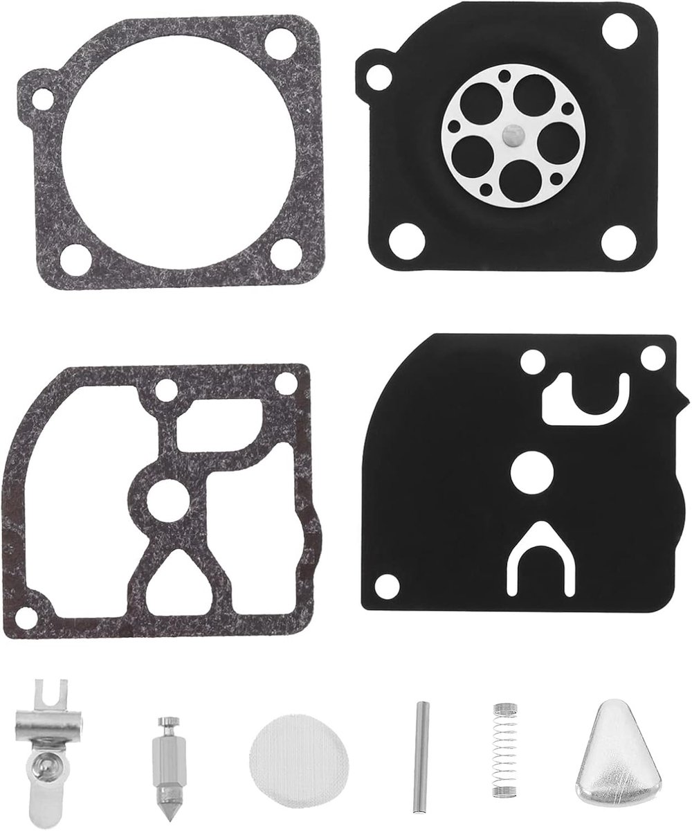 2 Sets Carburateur Membraan Reparatie Rebuild Kit Compatibel met Husqvarna 40 45 49 51 55 H55 H51 240R 245R Kettingzaag & Trimmer Carburateurs Zama RB-45