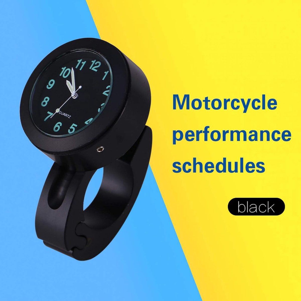Clock Glow Universeel 7/8"-1" Waterdicht Motorfiets Digitaal Horloge Nieuw Voor Aangepaste Motorcycle Klok