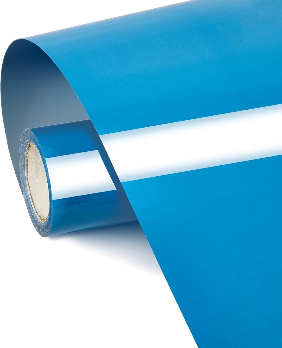 Plotterfolie textiel, 30,5 cm x 3 m, flexfolie plotter textiel, transferfolie strijkfolie voor stoffen, doe-het-zelf (lagune)