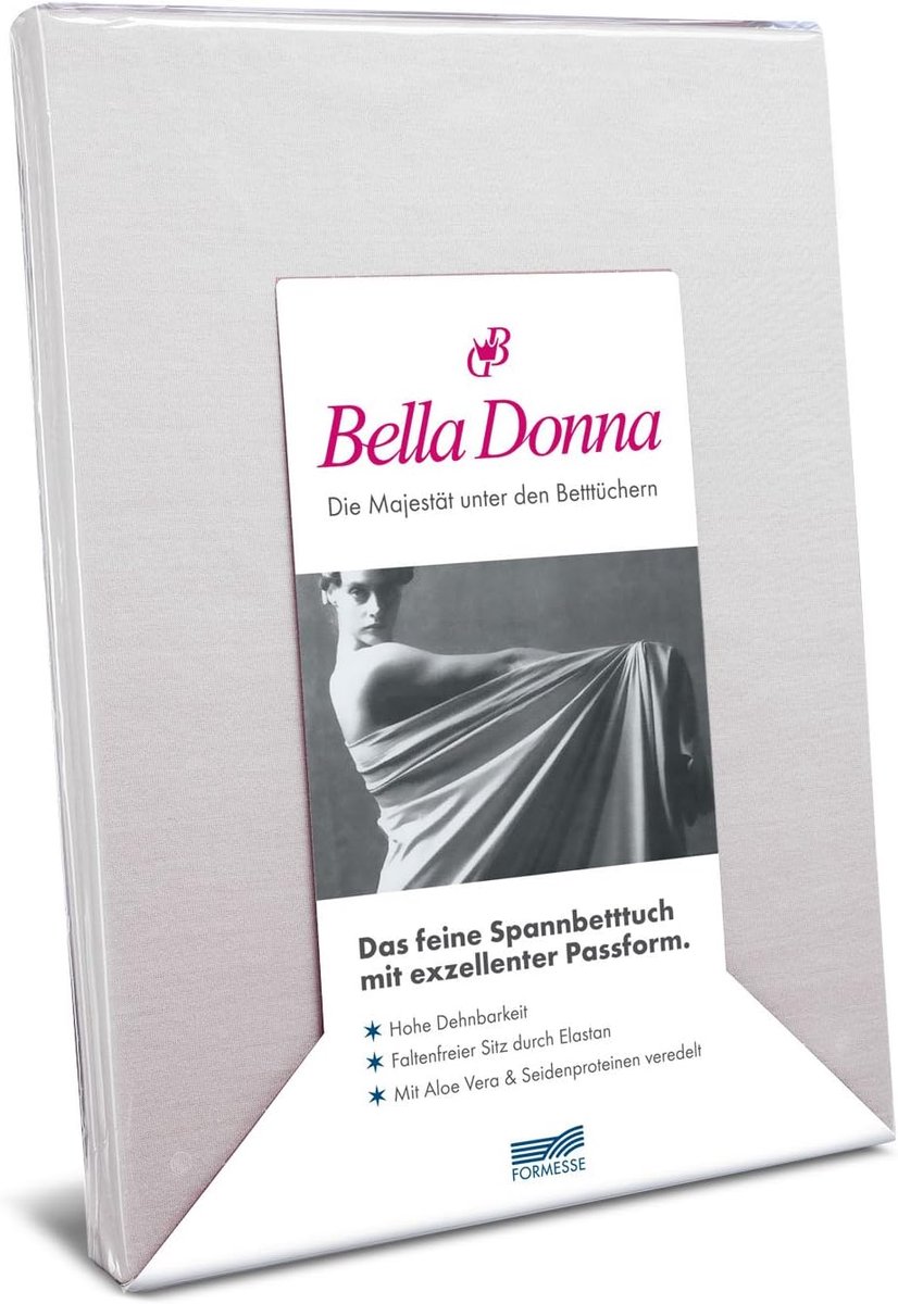 Fitted sheet Bella Donna enkel - jersey - uni design - geschikt voor waterbedden - SnelShoppen