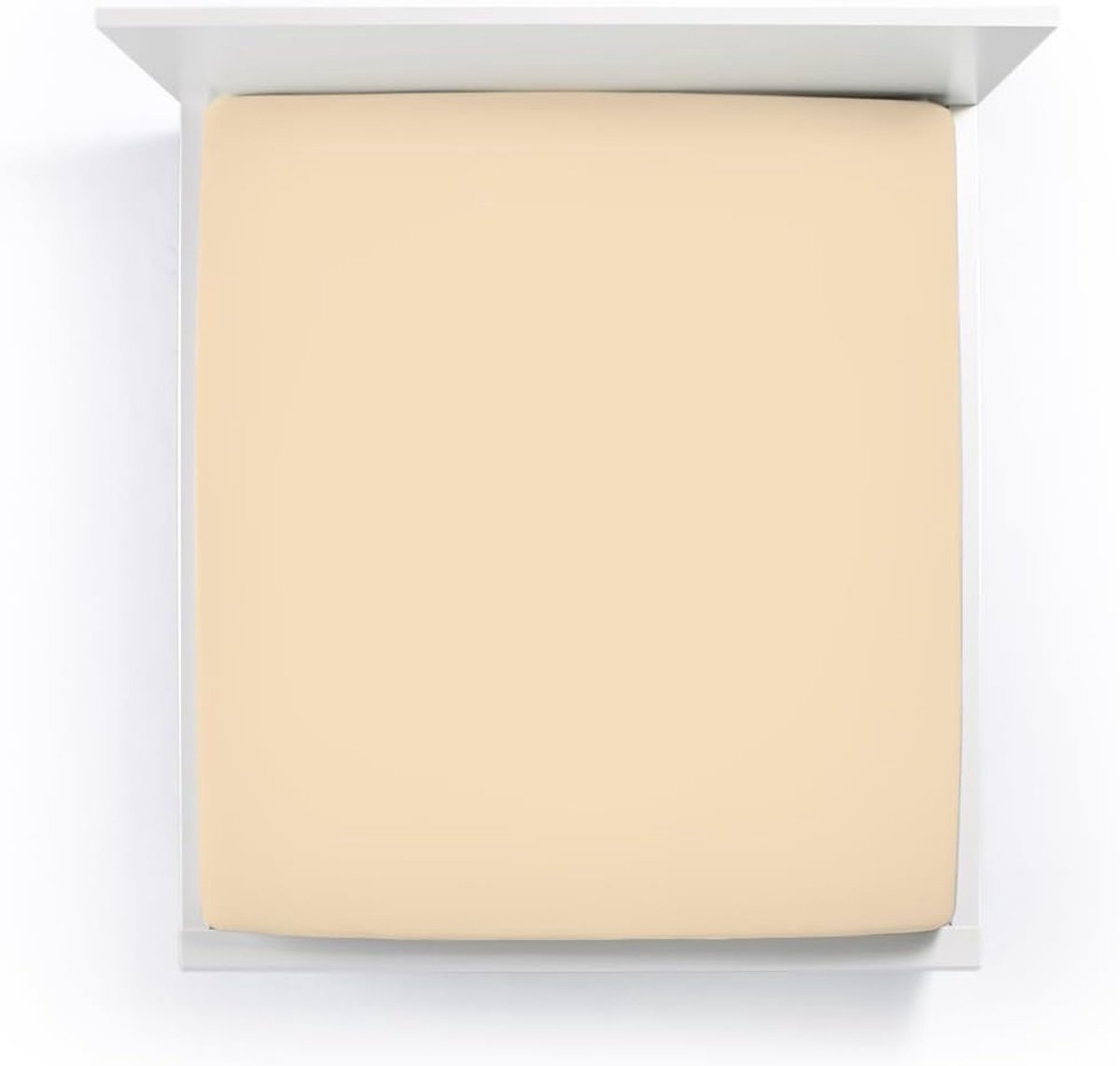 Jersey dekbedovertrek 140/200 - 160/220 cm - mushroom - uitstekende pasvorm - super elastisch - SnelShoppen