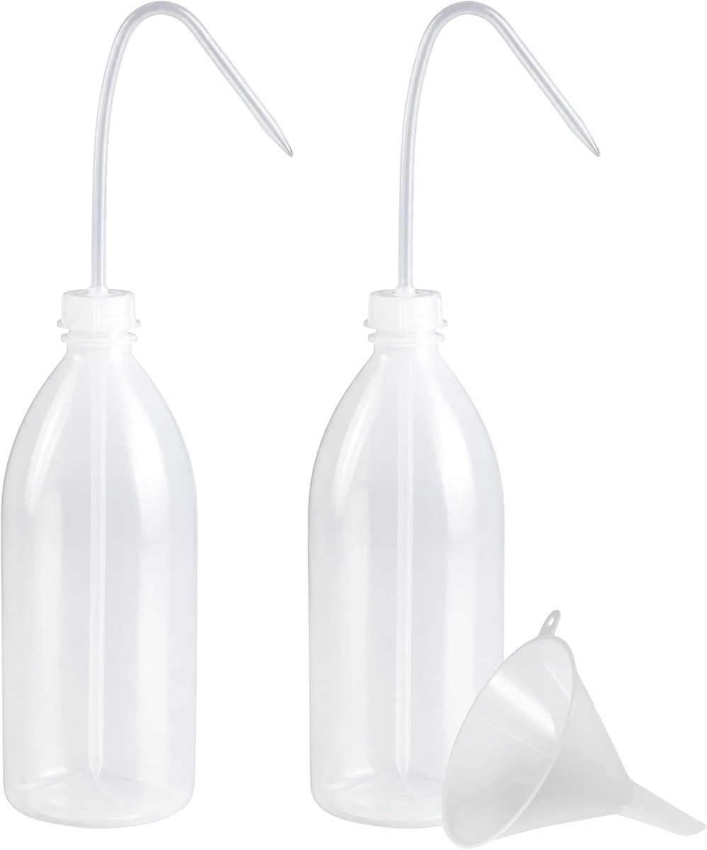 2 x laboratoriumfles spuitfles 500 ml doseerfles BPA-vrij - made in Germany