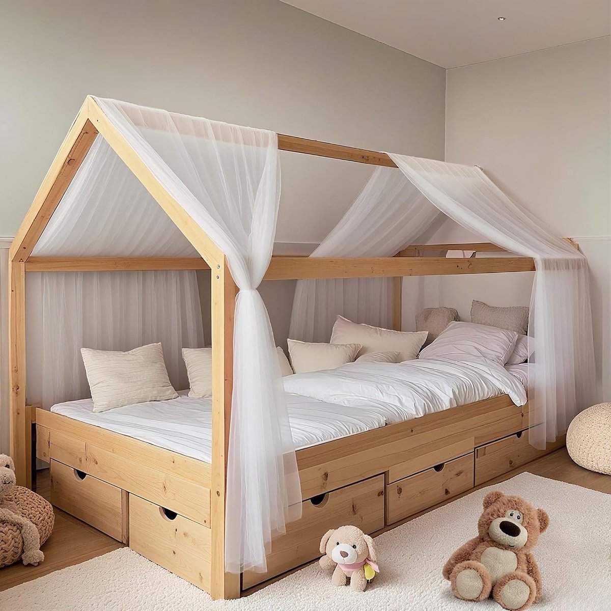 2-delig huis-beddengoedset, dekbed voor de slaapkamerdecoratie, dekbed huisdecoratie voor jongens en meisjes (wit, 2-delig 67 x 270 cm)