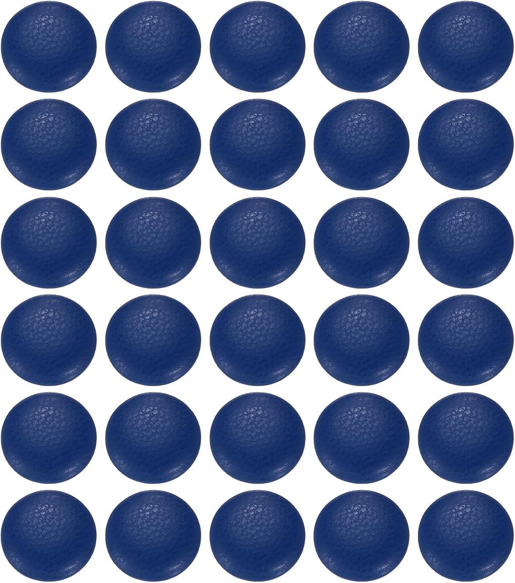 Knopen, 12,5 mm (20 l) diameter ronde aluminium schacht, handwerk, vervangende naaiknoppen, leren knopen voor kleding, decoratie, doe-het-zelf accessoires, blauw