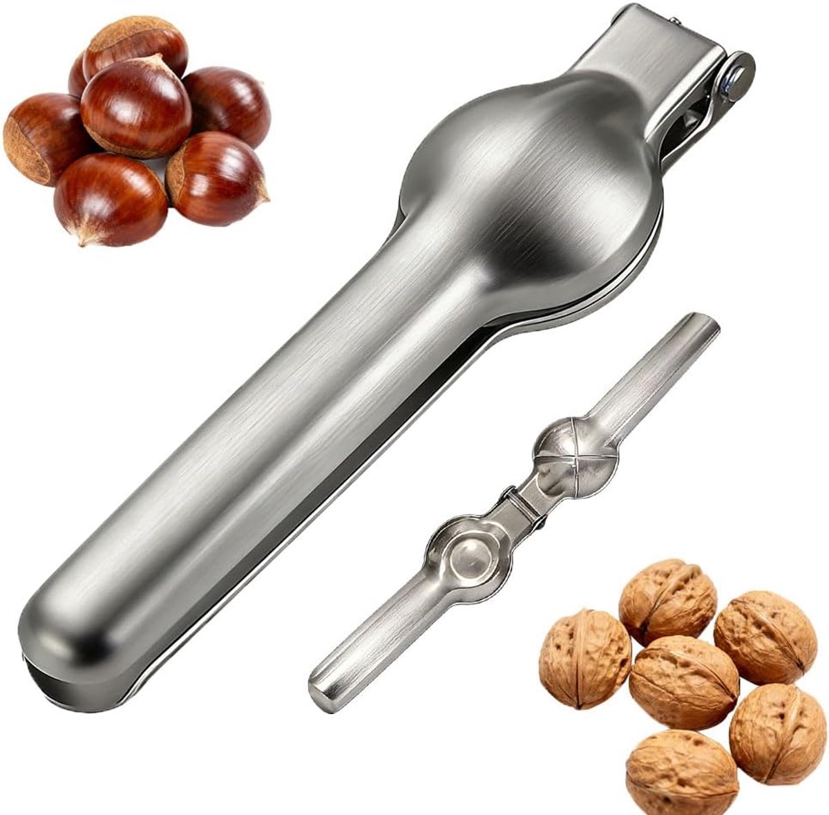 Kastanjesnijder van roestvrij staal, multifunctionele kastanje-tang, kastanjesnijder, keukengereedschap, notenkraker