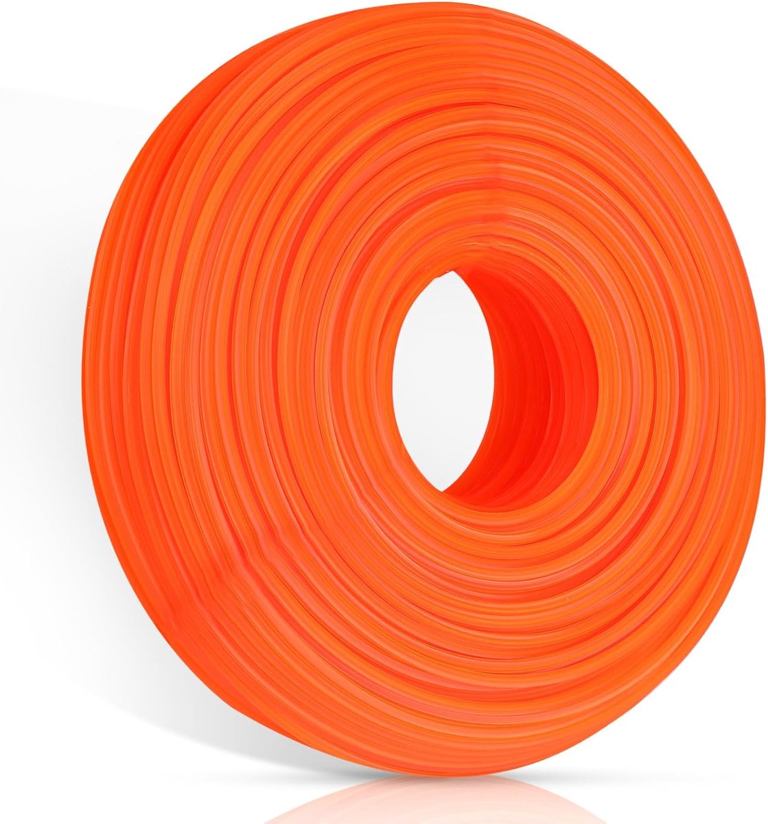 Draad, nylon, 2,4 mm x 75 m, grasmaaier, voor bosmaaiers en bosmaaiers met draadkop, vierkante reservedraad voor grastrimmerspoelen