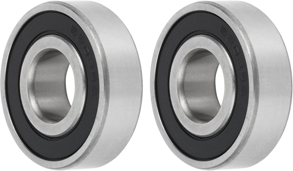 Lagers 6203/16-2RS P6 16 x 40 x 12 mm gesmeerde lagers dubbele rubberen afdichting zwart zilver tint voor scooter skateboard reservewiel