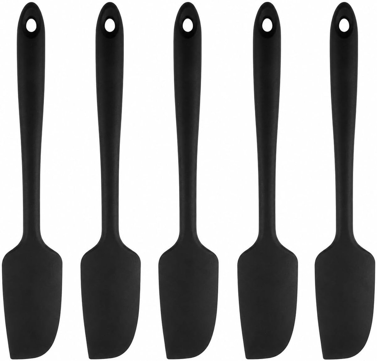 Spatels, 21 cm, kleine flexibele spatel, siliconen schraper voor de keuken, anti-aanbaklaag, spatel voor glazen, kommen voor het mengen, schrapen, keukengerei en banketbakkerij
