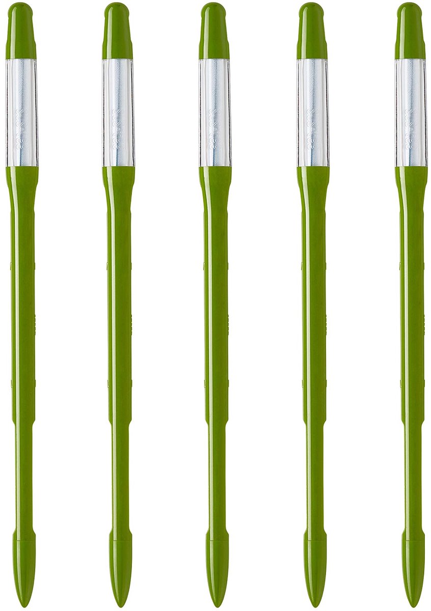 Set van 5 Planten Watermeters - Waterniveau Indicator voor Planten - Batterijloze Bewateringshulp voor Optimale Plantverzorging - Eenvoudig in Gebruik voor Kamerplanten en Potplanten - Middelgroot Formaat - Groen