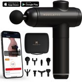 MusclePro Prime - 12V massage gun - inclusief koffer- professioneel massage apparaat - massage pistool - spier massage - sport massage - 8 mondstukken - 99 snelheden - zwart - krachtig en draadloos