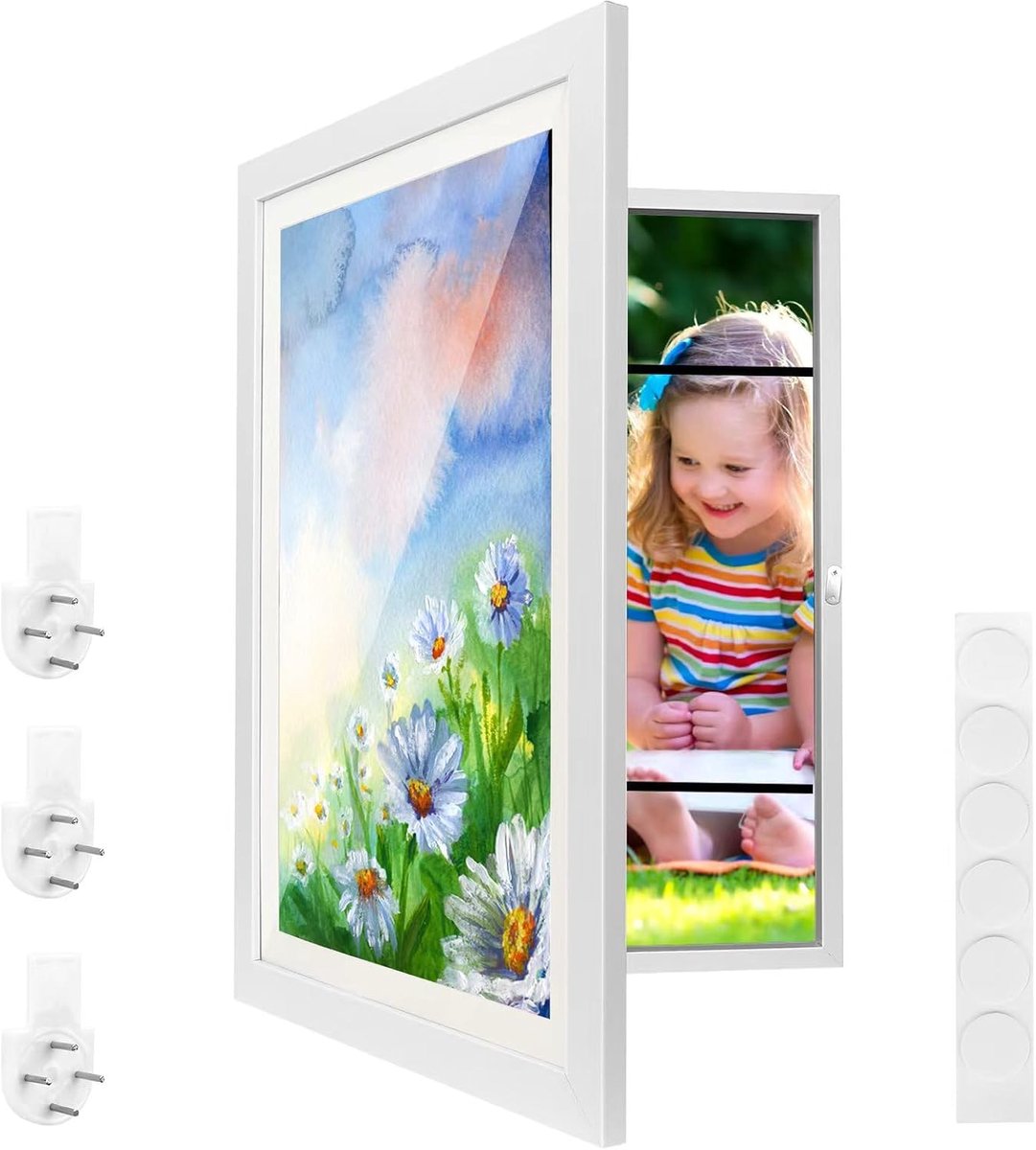 A3-2 fotolijstset kinderkunst - vooraan открываем - 180 graden scharnier - eenvoudig wisselen - ShopVlot