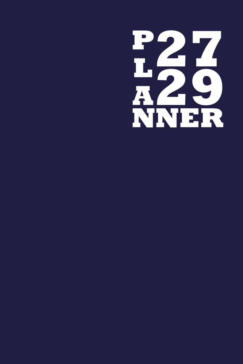 Maandplanner 2027-2029 - 6" x 9" formaat - Blauwe omslag - Plan je toekomst - ShopVlot