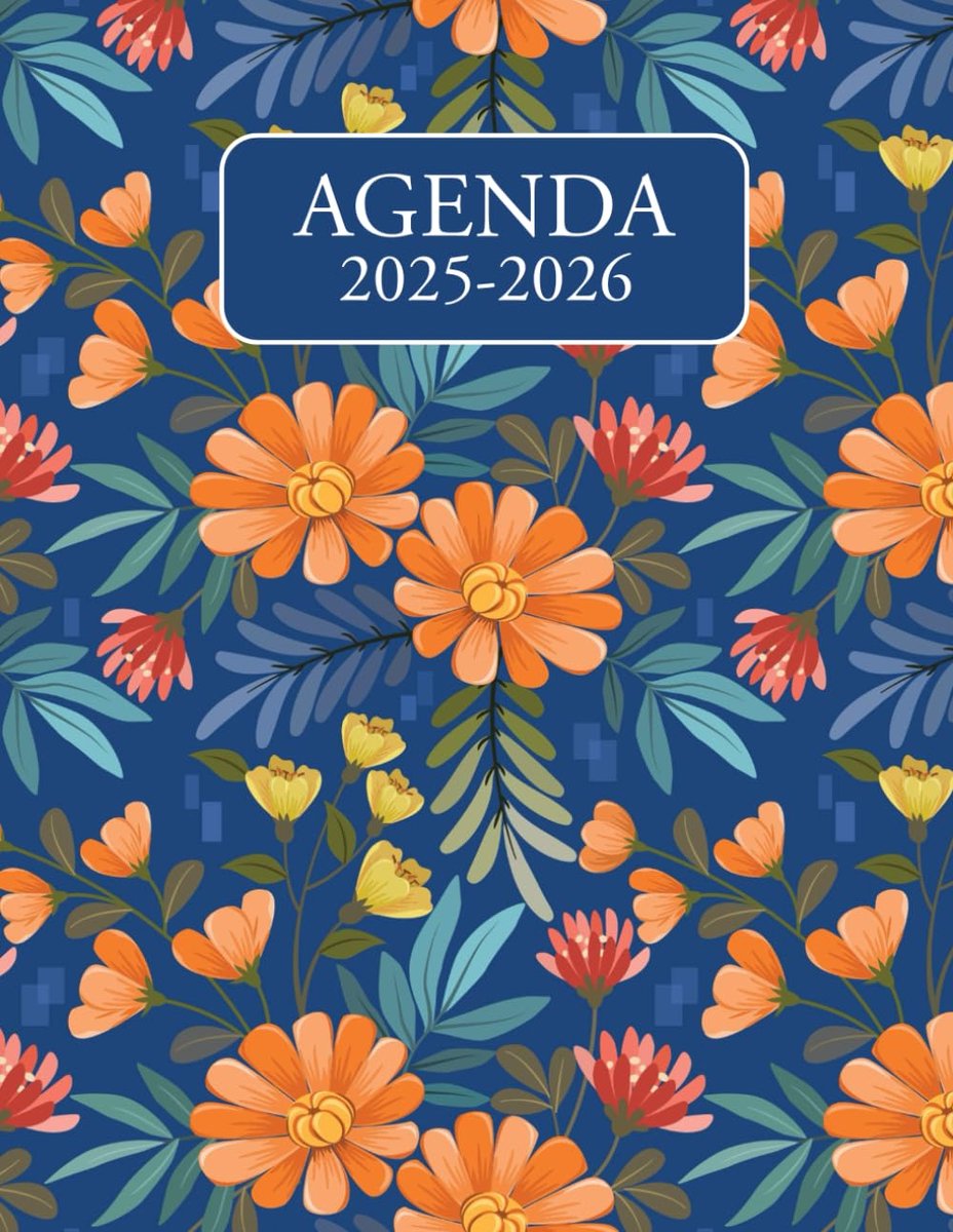 Agenda 2025-2026 - 24 Maanden - Florale Cover - Perfect voor Dagelijkse Planning - ShopVlot
