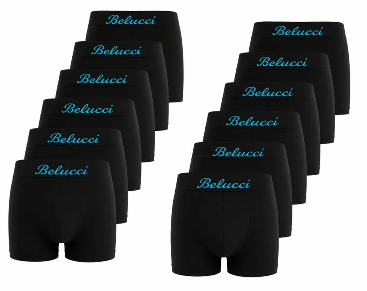 Belucci zwarte naadloze jongens boxershorts - Zwart - 6/8 (110, 116, 122,