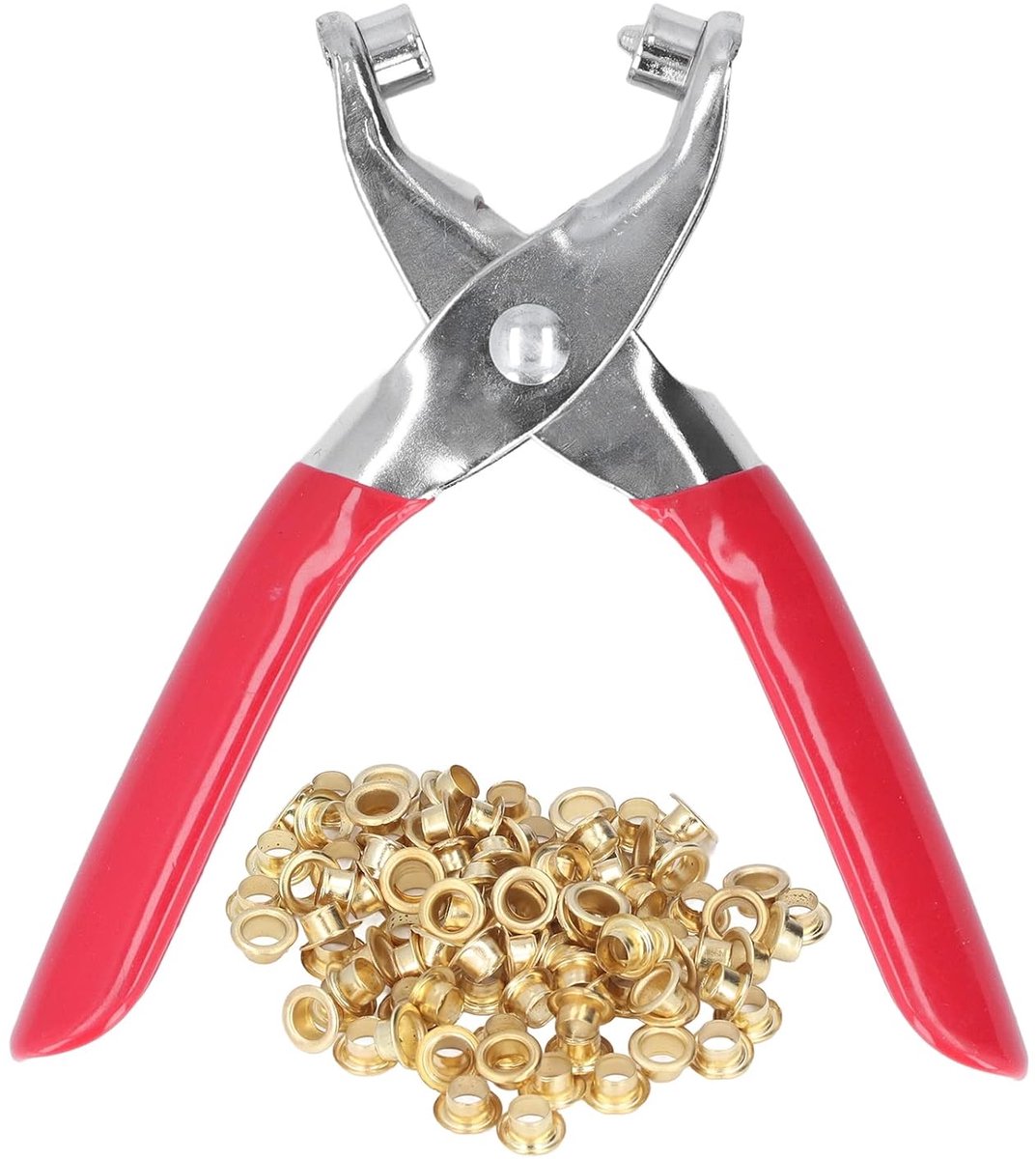 Grommet Tools Set - 4mm metalen eyelets - ergonomische tang - ideaal voor leer en kleding - ShopVlot