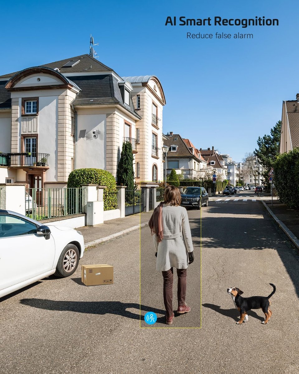 Beveiligingscamera Buiten Draadloos - Dubbele Lens - 355° Pan en 90° Tilt - Slimme Bewegingsdetectie - ShopVlot