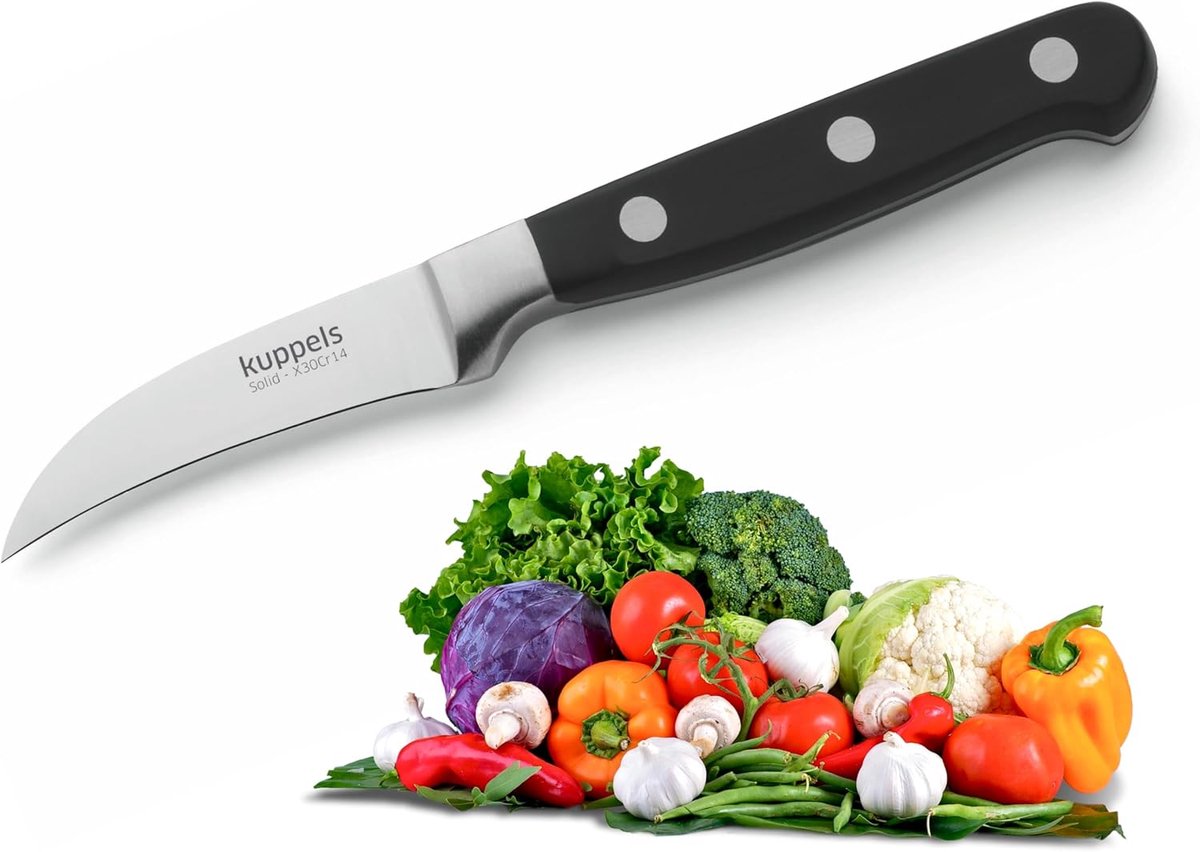 Schilmes 9 cm - roestvrij staal - ergonomische handgreep - ideaal voor fruitschillen - ShopVlot