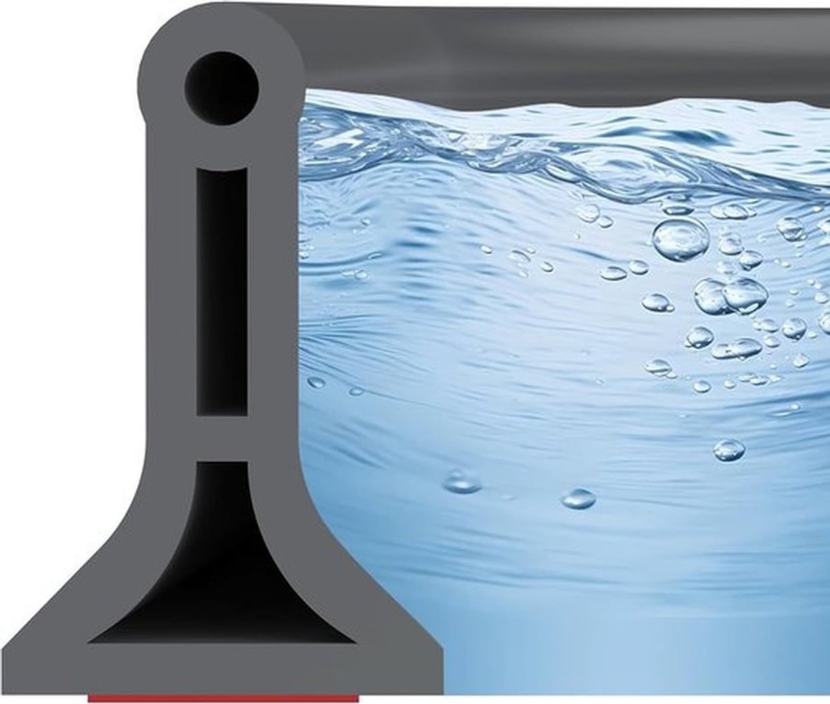 Water Stopper Douche - Waterkering Douche - 200*3*4 cm Zelfklevende Waterstopper - Zelfklevende rubberen baddam -Badkamerdrempel - Vrij op maat te snijden - Geschikt voor badkamers, keukens en hotels - Grijs