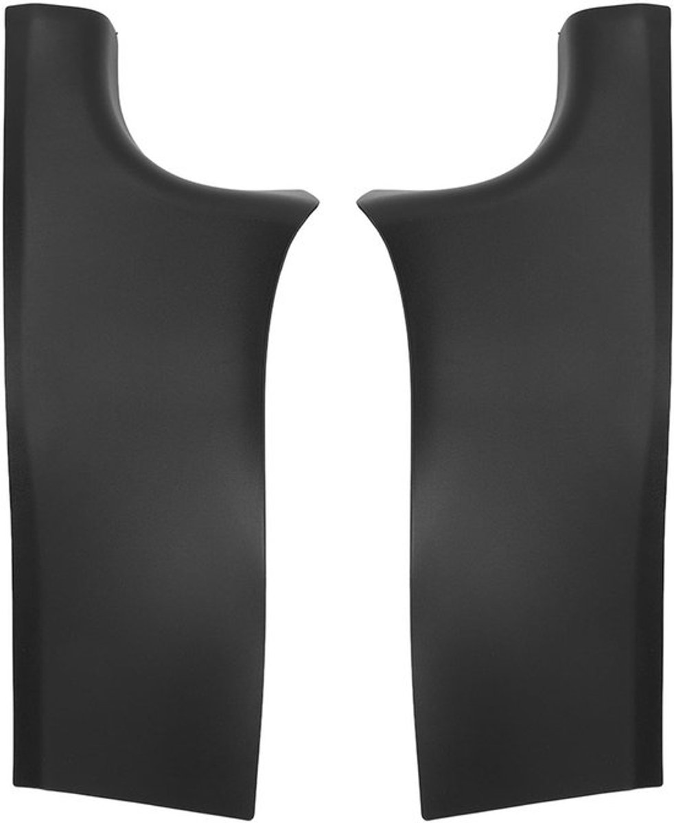 2Pcs Deurdrempelbeschermer Achterdeur Drempel Zwart Stijlvol Sterke Bescherming Robuuste Drempel Schadeplaat Guard Vervanging voor Tesla Model Y